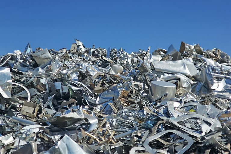Chatarra metálica para reciclaje